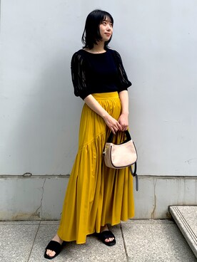 OPAQUE.CLIPスタッフさん（レディース・158cm）の春コーディネート