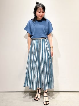 OPAQUE.CLIPスタッフさん(レディース・151cm)の夏コーディネート