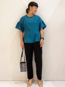 OPAQUE.CLIPスタッフさん（レディース・157cm）の秋コーディネート