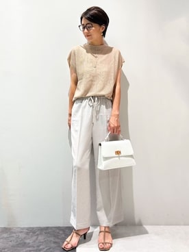 OPAQUE.CLIPスタッフさん（レディース・161cm）の夏コーディネート