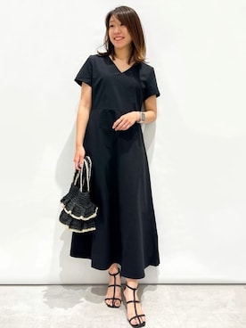 OPAQUE.CLIPスタッフさん（レディース・159cm）の夏コーディネート