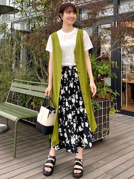 OPAQUE.CLIPスタッフさん（レディース・158cm）の春コーディネート