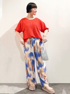 OPAQUE.CLIPスタッフさん（レディース・156cm）の春コーディネート