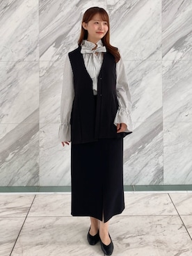 OPAQUE.CLIPスタッフさん（レディース・158cm）の夏コーディネート