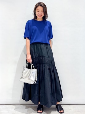 OPAQUE.CLIPスタッフさん（レディース・159cm）の夏コーディネート