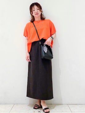 OPAQUE.CLIPスタッフさん（レディース・154cm）の夏コーディネート