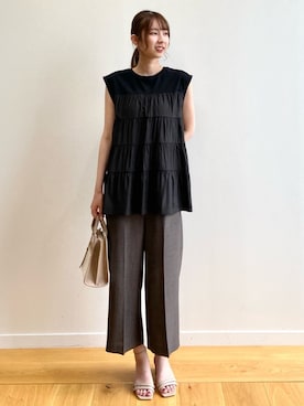 OPAQUE.CLIPスタッフさん(レディース・166cm)の夏コーディネート