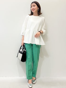 OPAQUE.CLIPスタッフさん（レディース・157cm）の春コーディネート