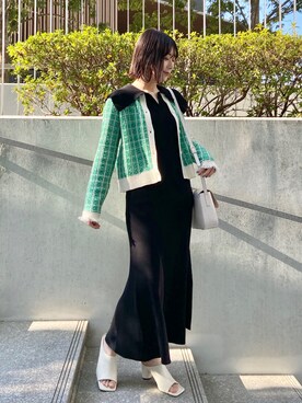 OPAQUE.CLIPスタッフさん（レディース・158cm）の春コーディネート