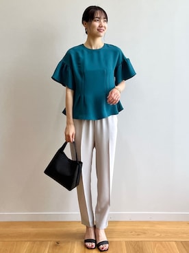 OPAQUE.CLIPスタッフさん（レディース・158cm）の秋コーディネート