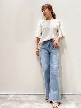 OPAQUE.CLIPスタッフさん（レディース・157cm）の夏コーディネート