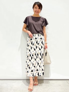 OPAQUE.CLIPスタッフさん（レディース・159cm）の夏コーディネート