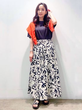 OPAQUE.CLIPスタッフさん（レディース・156cm）の春コーディネート