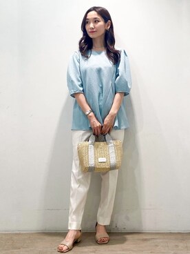 OPAQUE.CLIPスタッフさん（レディース・156cm）の春コーディネート