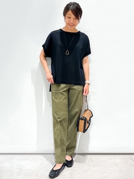 OPAQUE.CLIPスタッフさん（レディース・159cm）の夏コーディネート