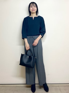 OPAQUE.CLIPスタッフさん（レディース・174cm）の秋コーディネート