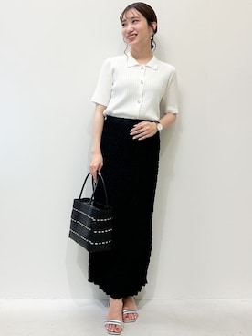 OPAQUE.CLIPスタッフさん（レディース・157cm）の夏コーディネート