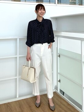 OPAQUE.CLIPスタッフさん（レディース・166cm）の夏コーディネート