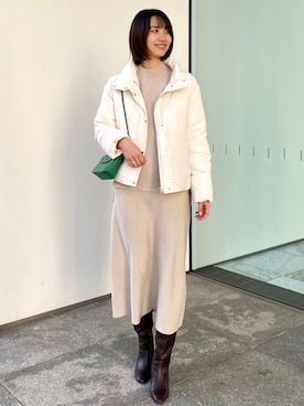 OPAQUE.CLIPスタッフさん(レディース・158cm)の冬コーディネート