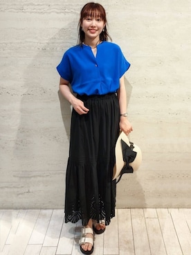 OPAQUE.CLIPスタッフさん(レディース・157cm)の春コーディネート