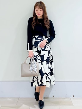 OPAQUE.CLIPスタッフさん（レディース・170cm）の冬コーディネート