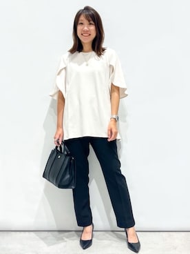 OPAQUE.CLIPスタッフさん（レディース・159cm）の夏コーディネート