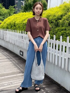 OPAQUE.CLIPスタッフさん（レディース・161cm）の春コーディネート