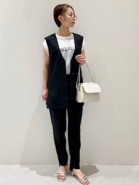 OPAQUE.CLIPスタッフさん（レディース・156cm）の春コーディネート