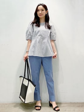 OPAQUE.CLIPスタッフさん(レディース・156cm)の夏コーディネート