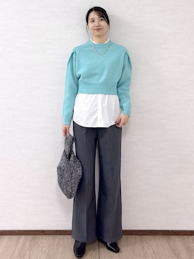 OPAQUE.CLIPスタッフさん（レディース・174cm）の冬コーディネート