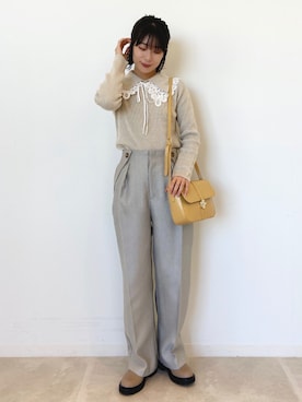 OPAQUE.CLIPスタッフさん(レディース・158cm)の冬コーディネート