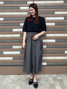 OPAQUE.CLIPスタッフさん（レディース・165cm）の夏コーディネート