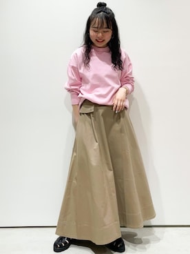 OPAQUE.CLIPスタッフさん（レディース・158cm）の春コーディネート