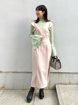 OPAQUE.CLIPスタッフさん(レディース・158cm)の冬コーディネート