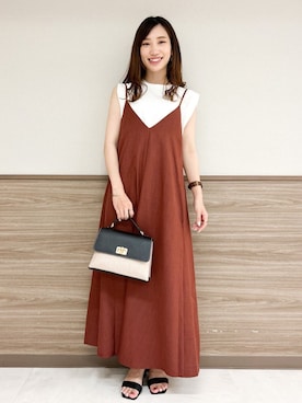 OPAQUE.CLIPスタッフさん（レディース・157cm）の春コーディネート