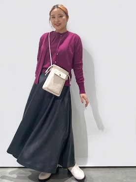 「オペークドットクリップ」｜OPAQUE.CLIPスタッフさん（レディース・158cm）の秋コーディネート