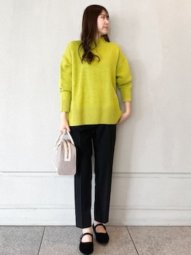 OPAQUE.CLIPスタッフさん（レディース・160cm）の冬コーディネート