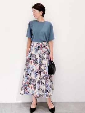 OPAQUE.CLIPスタッフさん（レディース・161cm）の夏コーディネート