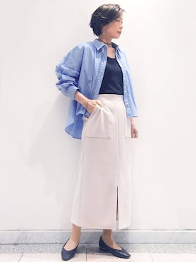 OPAQUE.CLIPスタッフさん（レディース・161cm）の春コーディネート