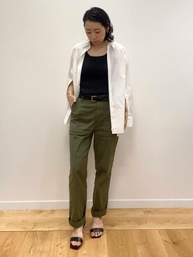 「オペークドットクリップ」｜OPAQUE.CLIPスタッフさん（レディース・158cm）の秋コーディネート