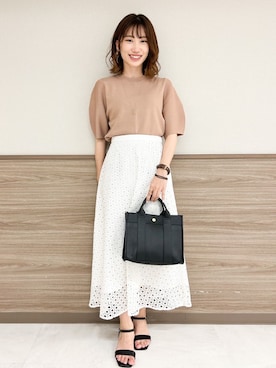 OPAQUE.CLIPスタッフさん（レディース・158cm）の夏コーディネート