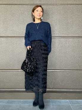 OPAQUE.CLIPスタッフさん（レディース・162cm）の秋コーディネート