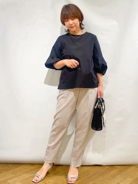 OPAQUE.CLIPスタッフさん（レディース・157cm）の春コーディネート