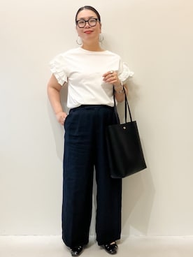 OPAQUE.CLIPスタッフさん（レディース・168cm）の夏コーディネート