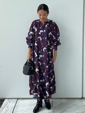 「オペークドットクリップ」｜OPAQUE.CLIPスタッフさん（レディース・158cm）の夏コーディネート