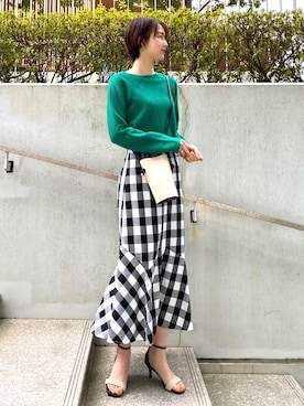 OPAQUE.CLIPスタッフさん（レディース・158cm）の春コーディネート