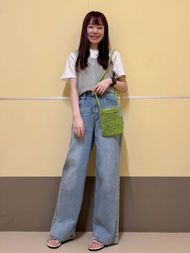 OPAQUE.CLIPスタッフさん（レディース・153cm）の春コーディネート