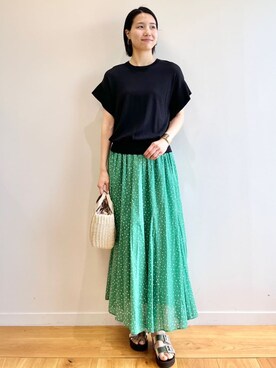 OPAQUE.CLIPスタッフさん（レディース・174cm）の春コーディネート