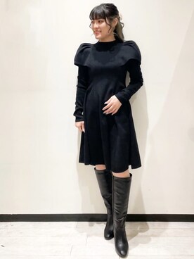 OPAQUE.CLIPスタッフさん（レディース・153cm）の冬コーディネート