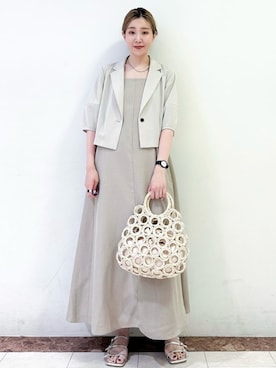 OPAQUE.CLIPスタッフさん（レディース・167cm）の夏コーディネート